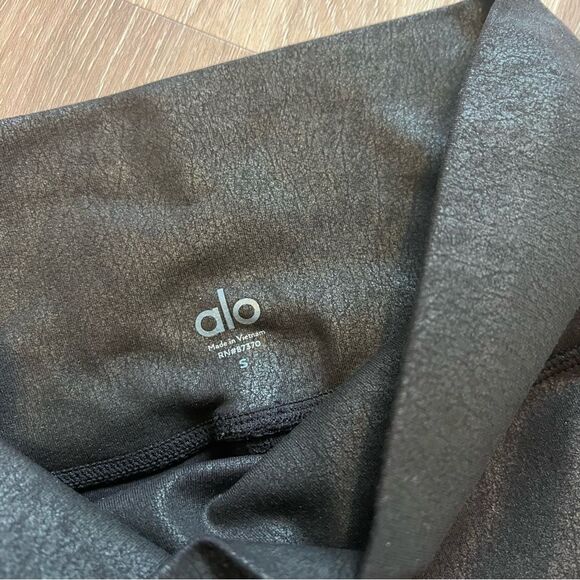 Alo Yoga Moto black high Rise‎ leggings Women’s Size S - Picture 4 of 5